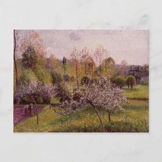 Camille Pissarro- Flowering Apple Trees, Eragny Briefkaart (Voorkant)