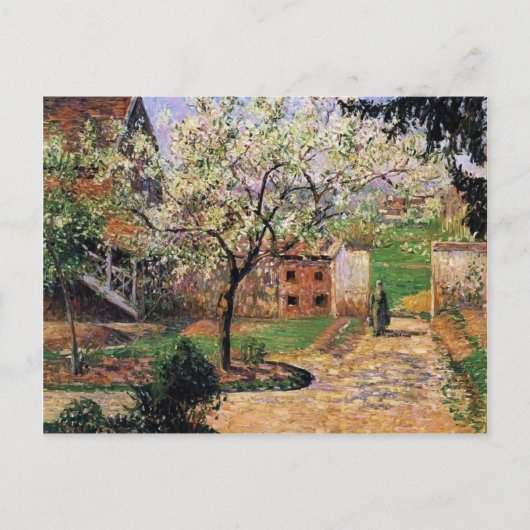 Camille Pissarro- Flowering Plum Tree, Eragny Briefkaart (Voorkant)