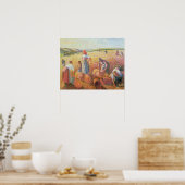 Camille Pissarro | Gleaners, 1889 Poster (Keuken)