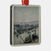Camille Pissarro | Haven van Saint-Sever, Rouen, 1 Metalen Ornament (Rechts)