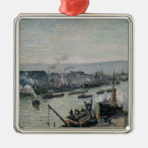 Camille Pissarro   Haven van Saint-Sever, Rouen, 1 Metalen Ornament