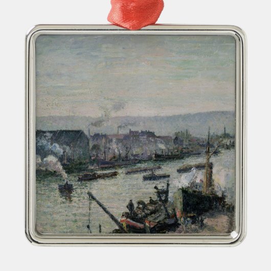 Camille Pissarro | Haven van Saint-Sever, Rouen, 1 Metalen Ornament (Voorkant)