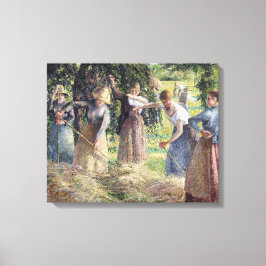  Camille Pissarro Hay Harvest bij Eragny Canvas Afdruk