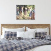  Camille Pissarro Hay Harvest bij Eragny Canvas Afdruk (Insitu (Slaapkamer))
