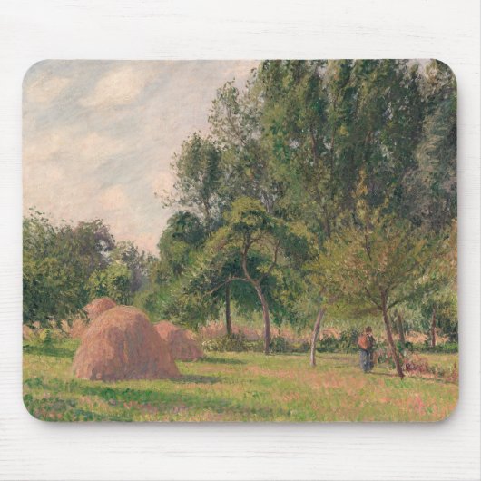Camille Pissarro - Haystacks, Morning, Eragny Muismat (Voorkant)