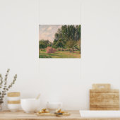 Camille Pissarro | Haystacks, Morning, Eragny Poster (Keuken)