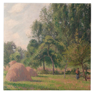 Camille Pissarro - Haystacks, Morning, Eragny Tegeltje