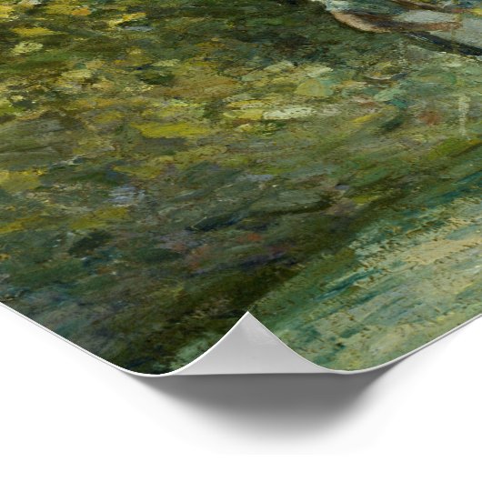 Camille Pissarro - Het gans meisje in Montfoucault Poster (Hoek)