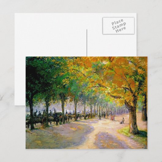 Camille Pissarro-Hyde Park, Londen Briefkaart (Voorkant / Achterkant)