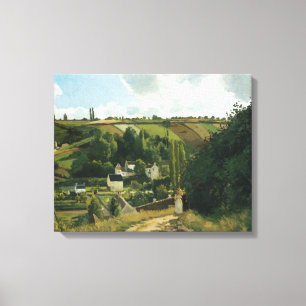 Camille Pissarro - Jalais Hill, Pontoise Canvas Afdruk