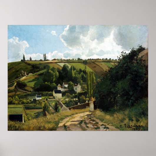 Camille Pissarro Jalais Hill, Pontoise Poster (Voorkant)