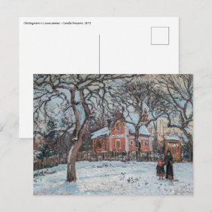 Camille Pissarro - Kastanjebomen in Louvecienne Briefkaart