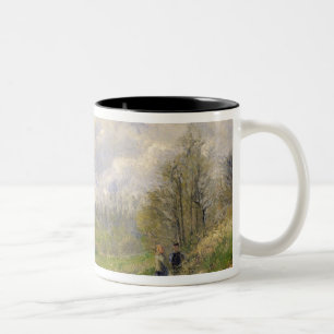 Camille Pissarro La Sente du Chou nabij Pontoise Tweekleurige Koffiemok