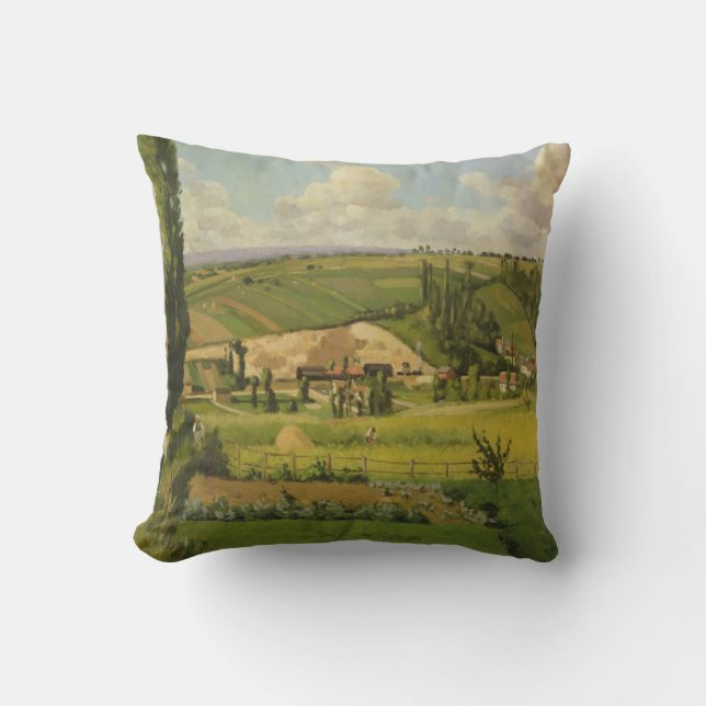 Camille Pissarro | Landschap bij Patis, Pointoise Kussen (Voorkant)
