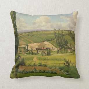 Camille Pissarro   Landschap bij Patis, Pointoise Kussen
