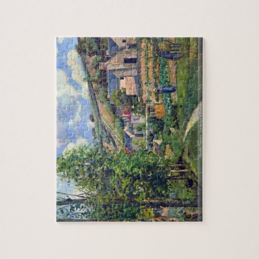 Camille Pissarro - Landschap in Pontiospuzzel Legpuzzel (Verticaal)