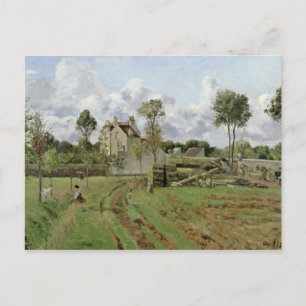 Camille Pissarro   Landschap, Louveciennes, c.1872 Briefkaart