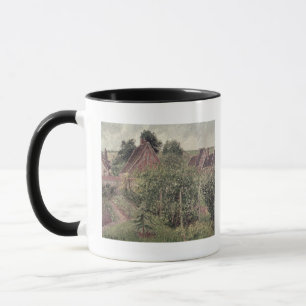 Camille Pissarro   Landschap met Cottage Roofs, 1 Mok