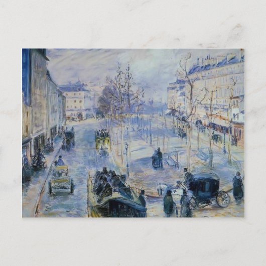 Camille Pissarro- Le Boulevard de Clichy Briefkaart (Voorkant)