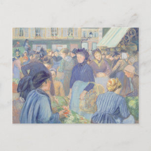 Camille Pissarro   Le Marche de Gisors Briefkaart