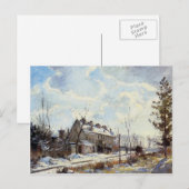 Camille Pissarro- Louveciennes Road Snow Effect Briefkaart (Voorkant / Achterkant)