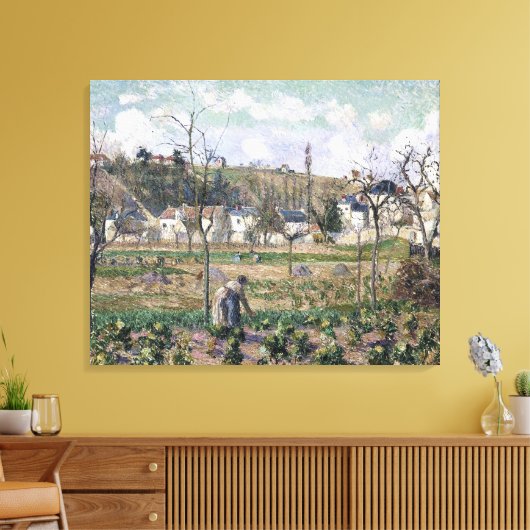 Camille Pissarro Maubuissons garden Pontoise Canvas Afdruk (Insitu (Woonkamer))