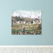 Camille Pissarro Maubuissons garden Pontoise Canvas Afdruk (Insitu (Houten vloer))