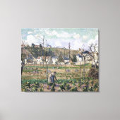 Camille Pissarro Maubuissons garden Pontoise Canvas Afdruk (Voorkant)