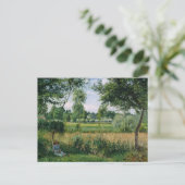 Camille Pissarro - Morning Sunlight Effect, Eragny Briefkaart (Staand voorkant)