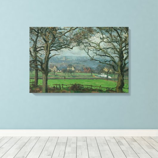 Camille Pissarro - Near Sydenham Hill Canvas Afdruk (Insitu (Houten vloer))