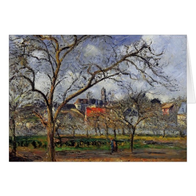 Camille Pissarro- On Orchard in Pontoise in Winter (Voorkant Horizontaal)