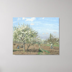 Camille Pissarro Orchard in Bloom Louveciennes Canvas Afdruk