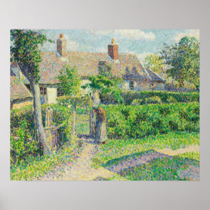 Camille Pissarro - Peasants houses, Eragny Poster