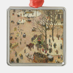 Camille Pissarro Plaats van Theater Francais, 18 Metalen Ornament
