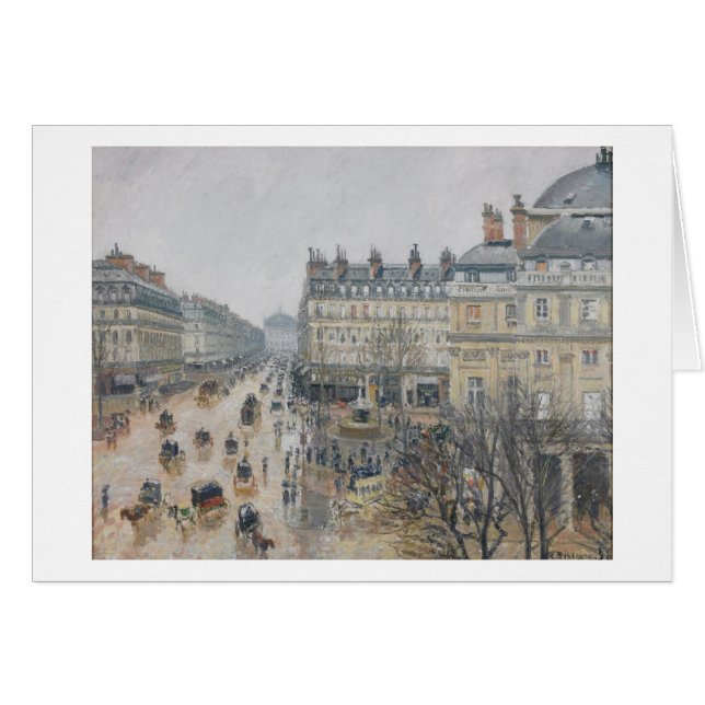 Camille Pissarro | Plaats van Theater Francais, Pa (Voorkant Horizontaal)