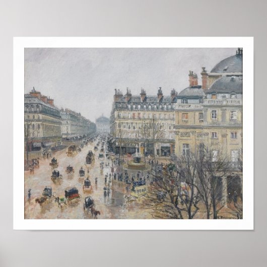 Camille Pissarro | Plaats van Theater Francais, Pa Poster (Voorkant)