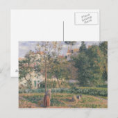 Camille Pissarro | Plantaardige tuin in Hermita Briefkaart (Voorkant / Achterkant)