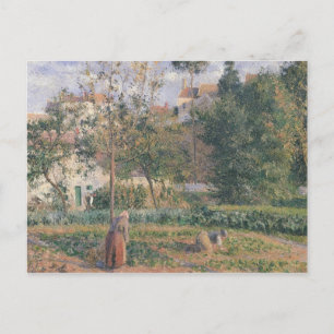 Camille Pissarro   Plantaardige tuin in Hermita Briefkaart