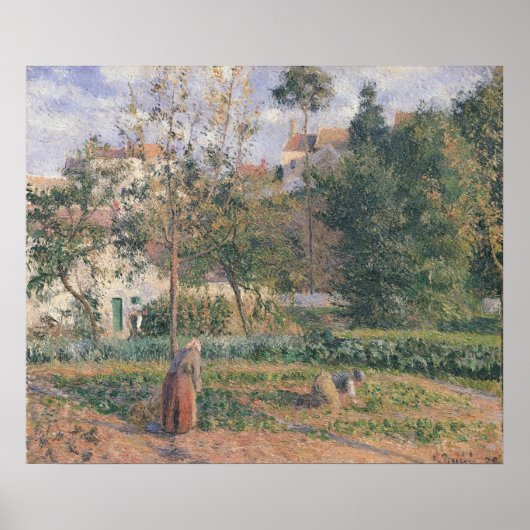 Camille Pissarro | Plantaardige tuin in Hermita Poster (Voorkant)