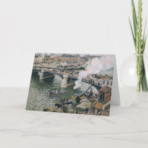 Camille Pissarro Pont Boieldieu in Rouen Painting Kaart