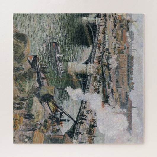 Camille Pissarro Pont Boieldieu in Rouen Painting Legpuzzel (Horizontaal)