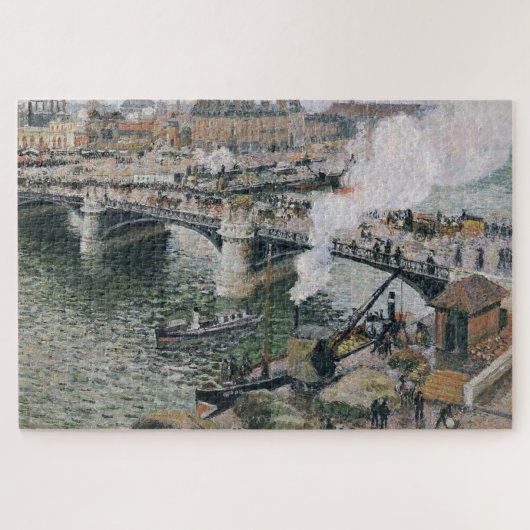 Camille Pissarro Pont Boieldieu in Rouen Painting Legpuzzel (Horizontaal)