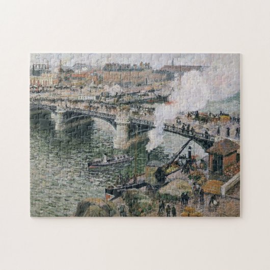 Camille Pissarro Pont Boieldieu in Rouen Painting Legpuzzel (Horizontaal)