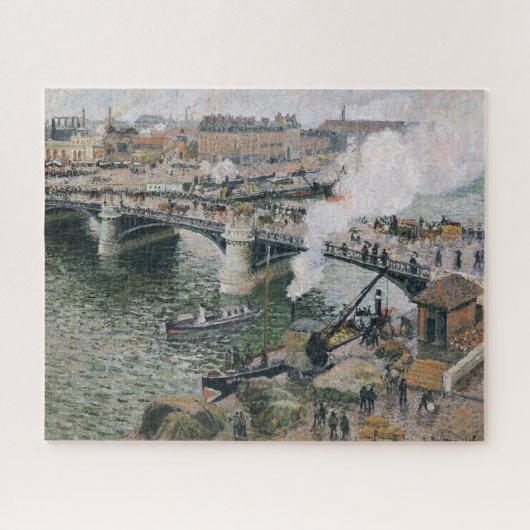 Camille Pissarro Pont Boieldieu in Rouen Painting Legpuzzel (Horizontaal)