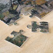 Camille Pissarro Pont Boieldieu in Rouen Painting Legpuzzel (Zijkant)