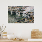 Camille Pissarro Pont Boieldieu in Rouen Painting Poster (Keuken)