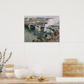 Camille Pissarro Pont Boieldieu in Rouen Painting Poster (Keuken)