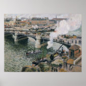 Camille Pissarro Pont Boieldieu in Rouen Painting Poster (Voorkant)