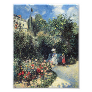 Camille Pissarro Pontoise Garden Foto Afdruk
