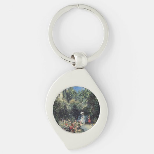 Camille Pissarro Pontoise Garden Sleutelhanger (Voorkant)